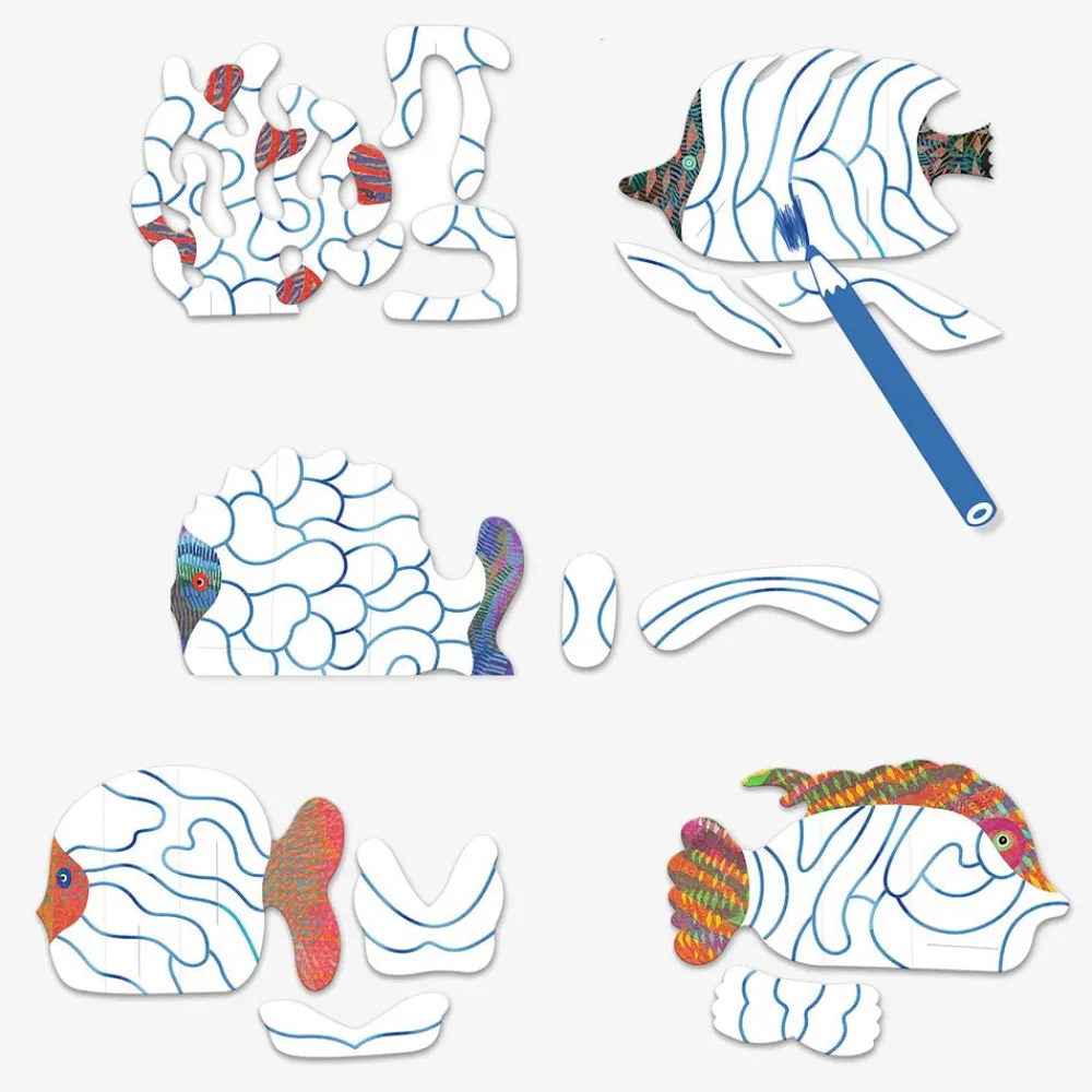 Shop Djeco Coloring Activity: Fish