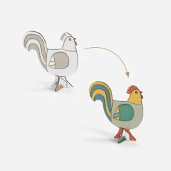 Cheap Djeco Coloring And Assembly Activity: Farm