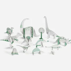 Flash Sale Djeco Coloring And Assembly Activity: Dinosaurs