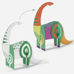 Flash Sale Djeco Coloring And Assembly Activity: Dinosaurs