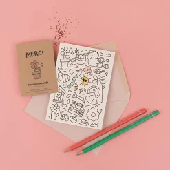 Flash Sale La Fabrique à sachets Coloring Card And Seeds To Sow - Thank You Beloved Nanny