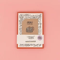 Outlet La Fabrique à sachets Coloring Card And Seeds To Sow - Thank You Master