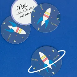 Clearance My Little Day Cosmos Birthday Invitation Card (8)