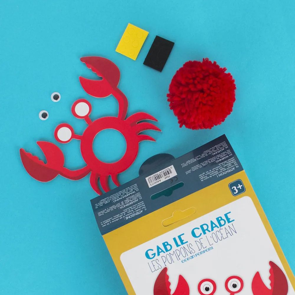 Hot Graine Créative Crab Pompom Kit
