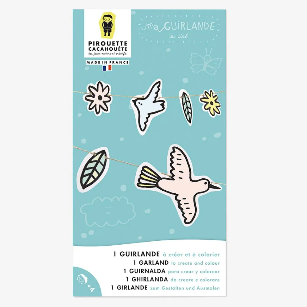 Store Pirouette Cacahouete Creative Kit: 1 Sky Garland To Create And Color