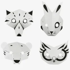 Cheap Pirouette Cacahouete Creative Leisure Kit: 4 Forest Animal Masks To Make And Color