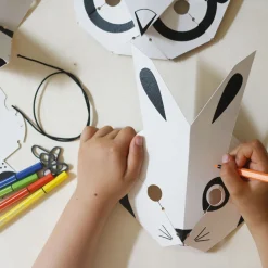 Cheap Pirouette Cacahouete Creative Leisure Kit: 4 Forest Animal Masks To Make And Color