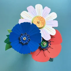 Store Pirouette Cacahouete Creative Leisure Kit: Bouquet Of 3 Flowers To Create And 9 Stickers