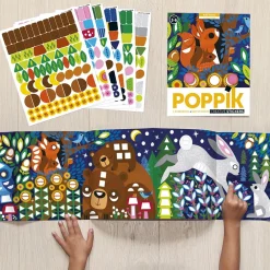 New Poppik Creative Poster + 520 Stickers: Baby Animals