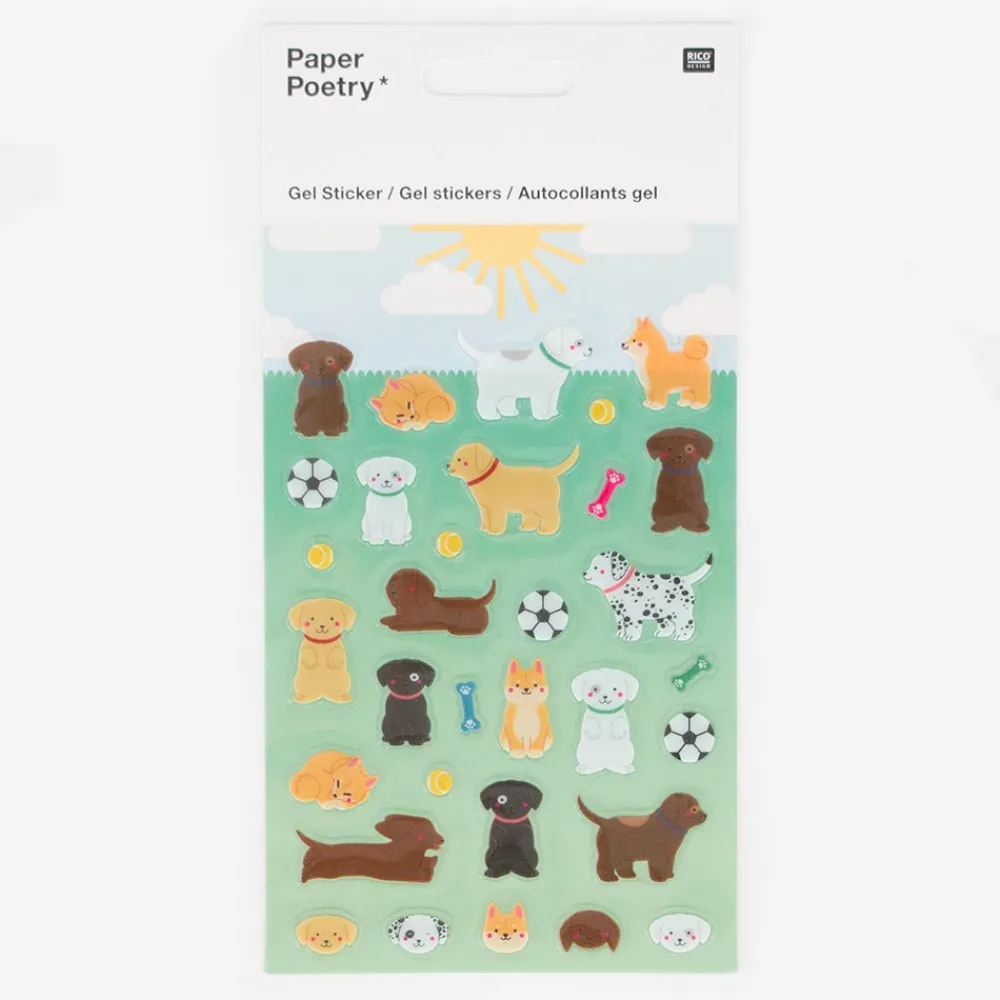 Fashion Rico Design Cute Dogs Gel Stickers