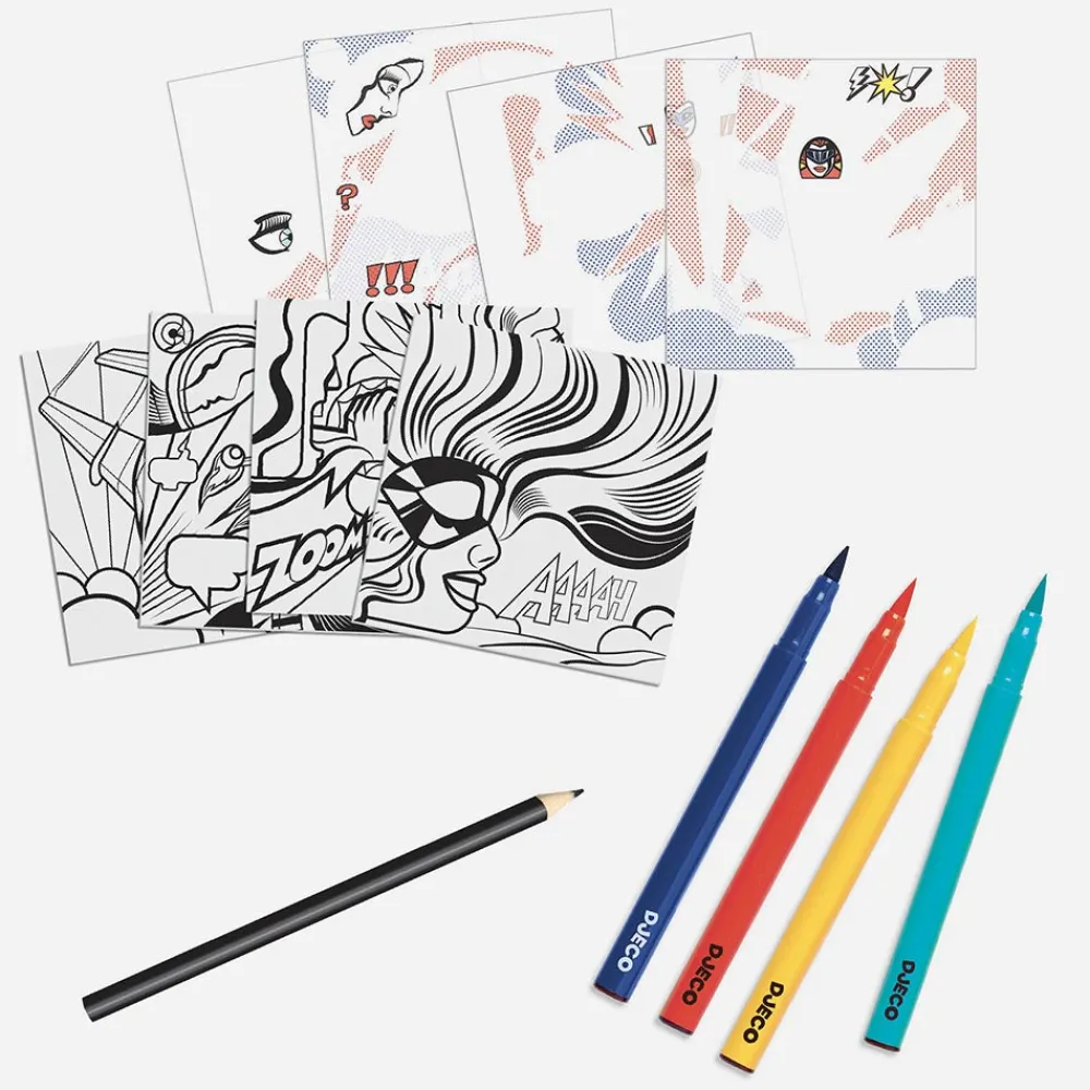 Shop Djeco Decals Activity: Superheroes