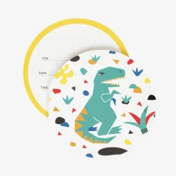 Discount My Little Day Dino Birthday Invitation Card (8)