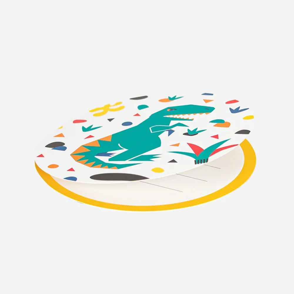 Discount My Little Day Dino Birthday Invitation Card (8)