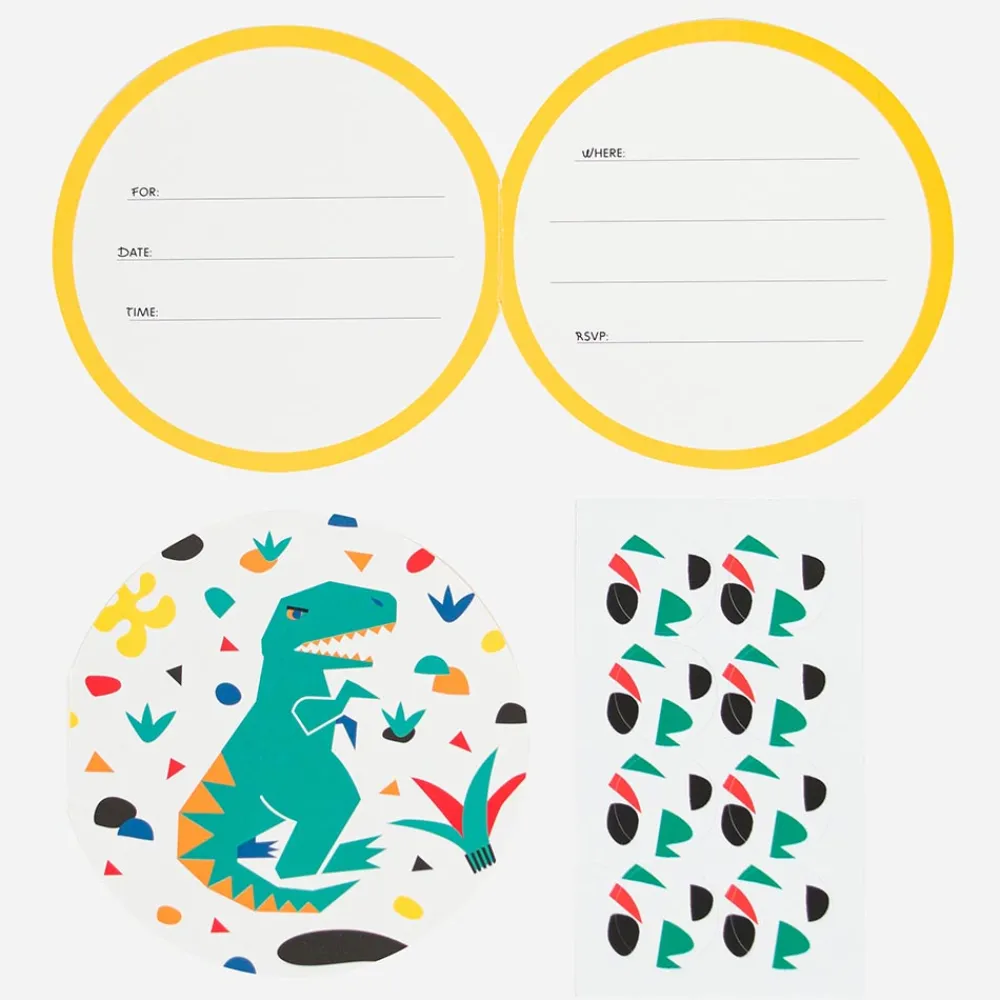 Discount My Little Day Dino Birthday Invitation Card (8)
