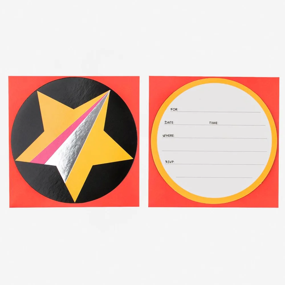 Outlet My Little Day Disco Birthday Invitation Card (8)