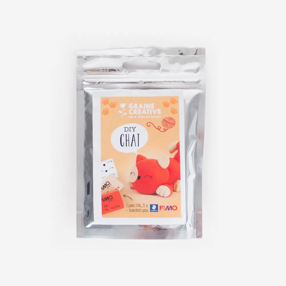 Shop Graine Créative Diy Cat Kit In Fimo Clay