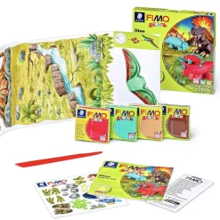 New Graine Créative Diy Dino Kit In Fimo Clay