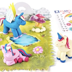 Fashion Graine Créative Diy Unicorn Kit In Fimo Paste