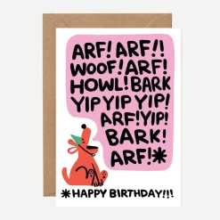 New Wrap Dog Birthday Card