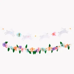 Cheap Meri Meri Easter Garlands: 1 Flower Garland And 1 Bunny Garland