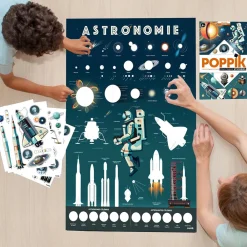 Cheap Poppik Educational Poster + 44 Stickers: Astronomy
