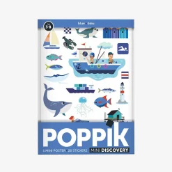Online Poppik Educational Poster + 27 Stickers: Blue Sea