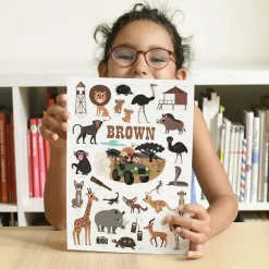 Shop Poppik Educational Poster + 27 Stickers: Safari