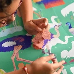 Clearance Poppik Educational Poster + 45 Stickers: Birds