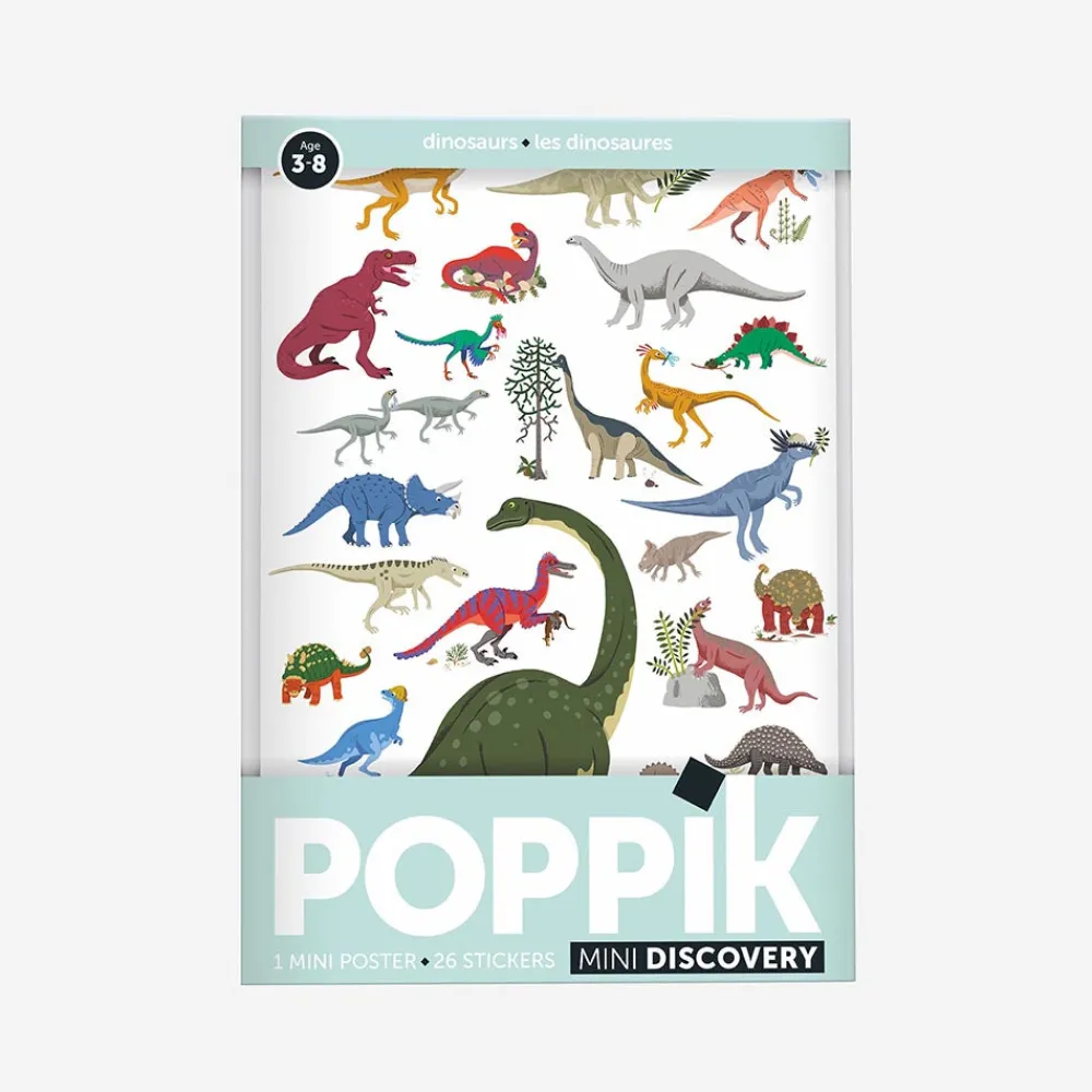 Flash Sale Poppik Educational Poster + 26 Stickers: Dinosaur