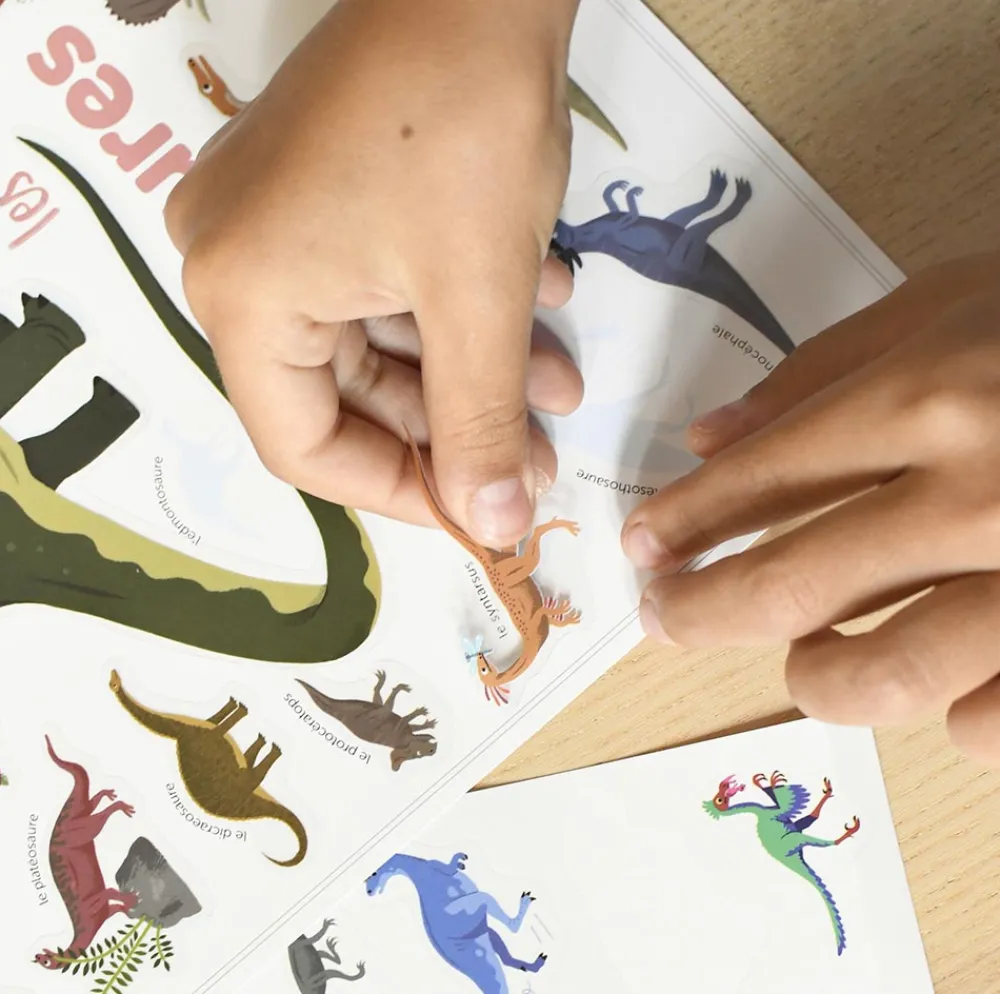 Flash Sale Poppik Educational Poster + 26 Stickers: Dinosaur