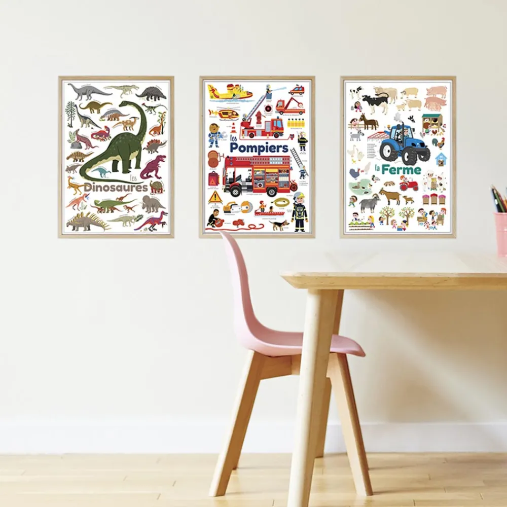Flash Sale Poppik Educational Poster + 26 Stickers: Dinosaur