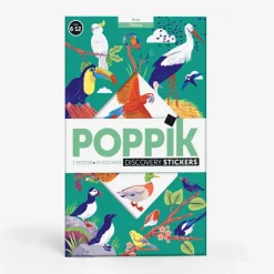 Best Sale Poppik Educational Poster + 45 Stickers: Birds
