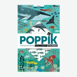 Fashion Poppik Educational Poster + 59 Stickers: Oceans