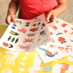 Best Poppik Educational Poster + 58 Stickers: Farm Animals