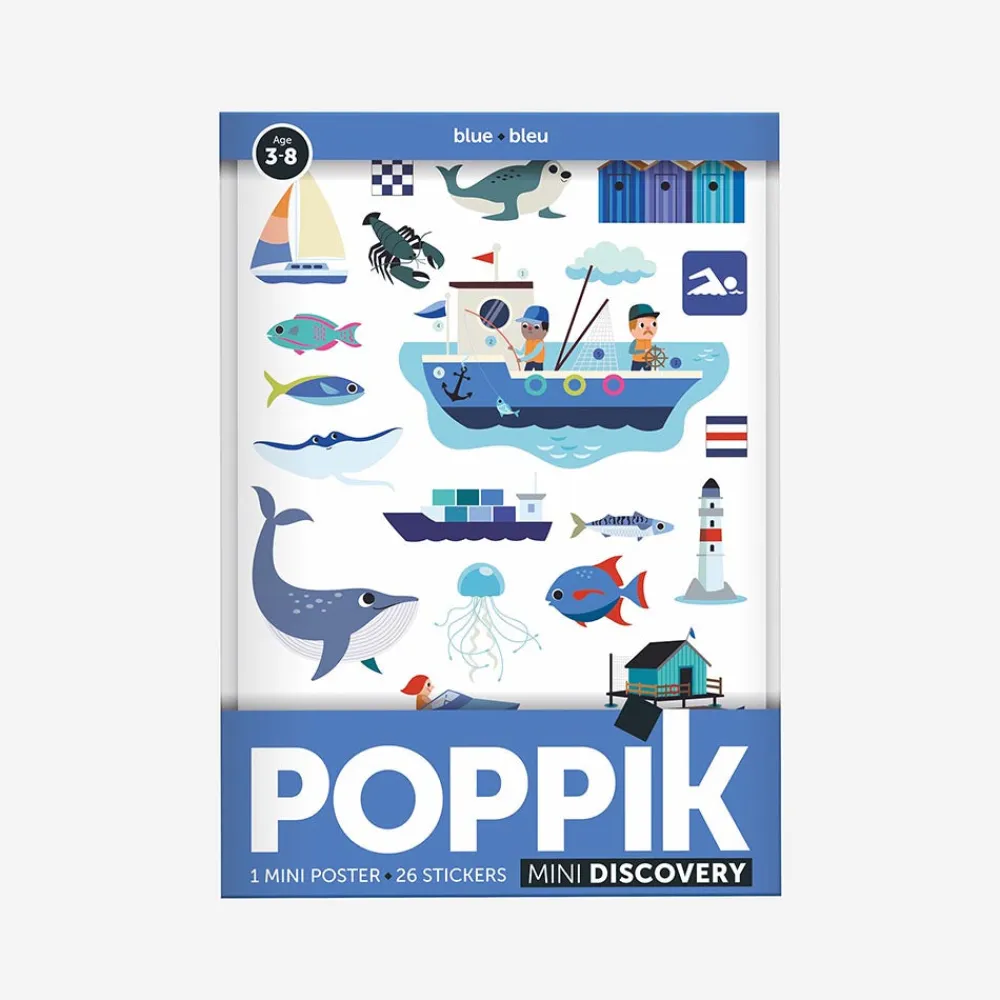 Cheap Poppik Educational Poster + 27 Stickers: Blue Sea