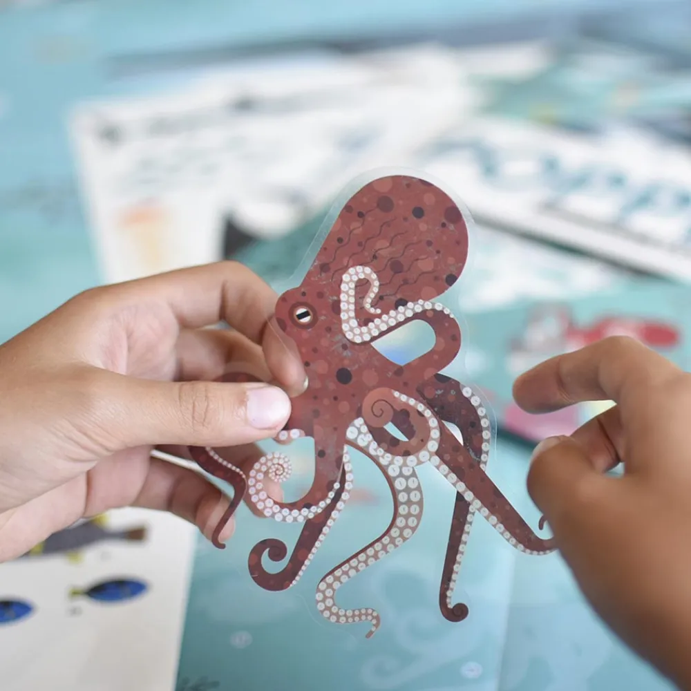 Cheap Poppik Educational Poster + 59 Stickers: Oceans