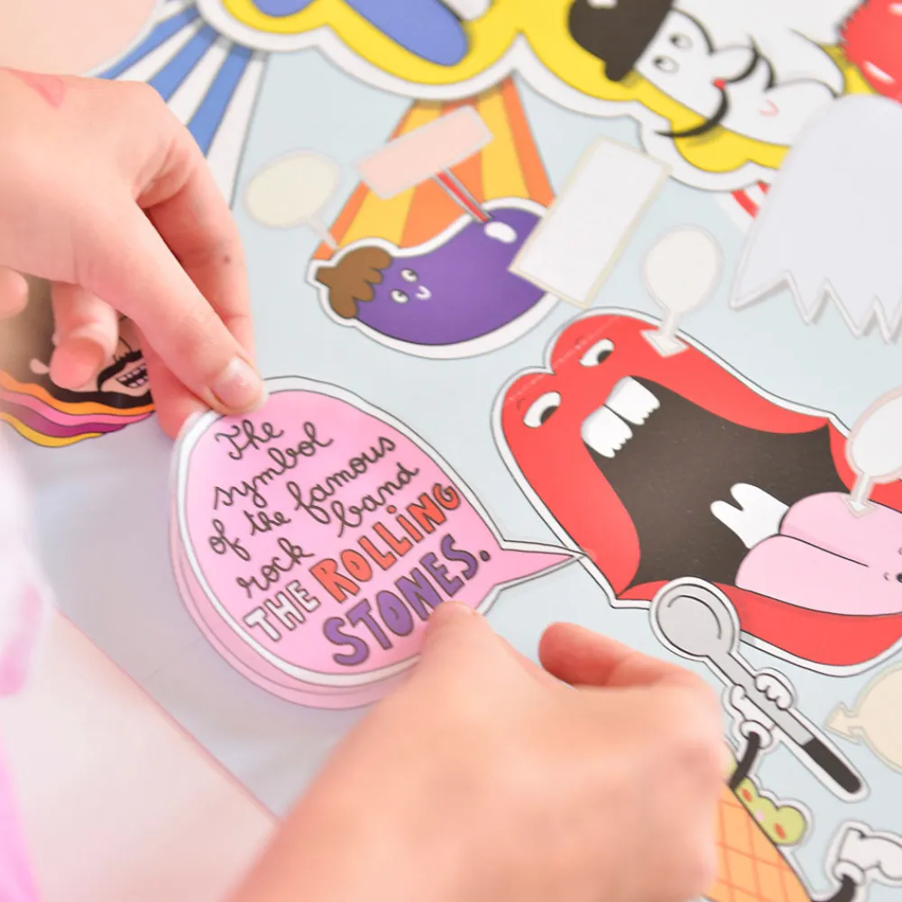 Shop Poppik Educational Poster + 85 Stickers: 100% English