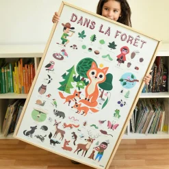 Shop Poppik Educational Poster + 60 Stickers: In The Forest