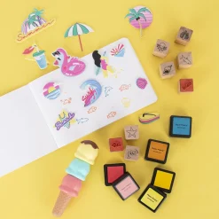 Best Sale Rico Design Essentials Mix India Ink Stamp Kit