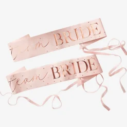 Outlet Ginger Ray Evjf - 6 Pink Team Bride Belts