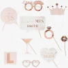 Cheap Ginger Ray Evjf - Customizable Rose Gold Photobooth Kit