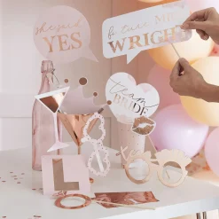 Cheap Ginger Ray Evjf - Customizable Rose Gold Photobooth Kit