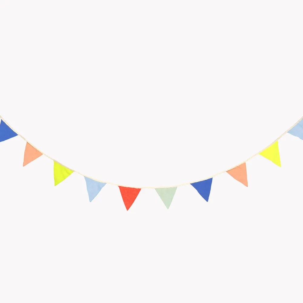 Best Sale Meri Meri Fabric Colored Pennant Garland