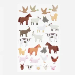 Cheap Rico Design Farm Animal Embossed Stickers