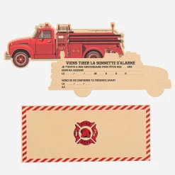 New Arty Fêtes Factory Fire Truck Birthday Invitation (8)