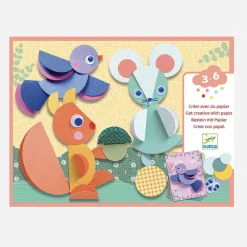 Store Djeco Folding And Gluing Activity: Forest Animals