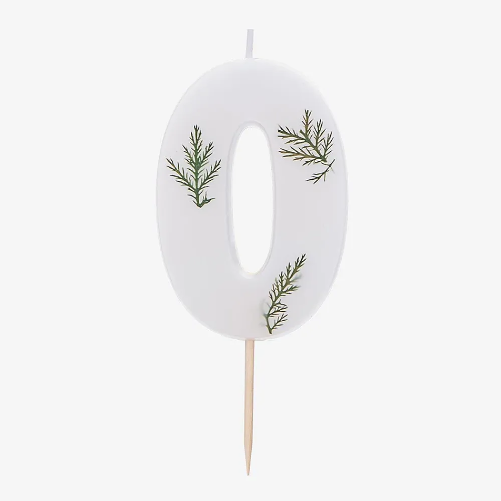 Clearance Ginger Ray Foliage Birthday Candle