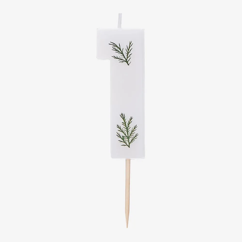Clearance Ginger Ray Foliage Birthday Candle