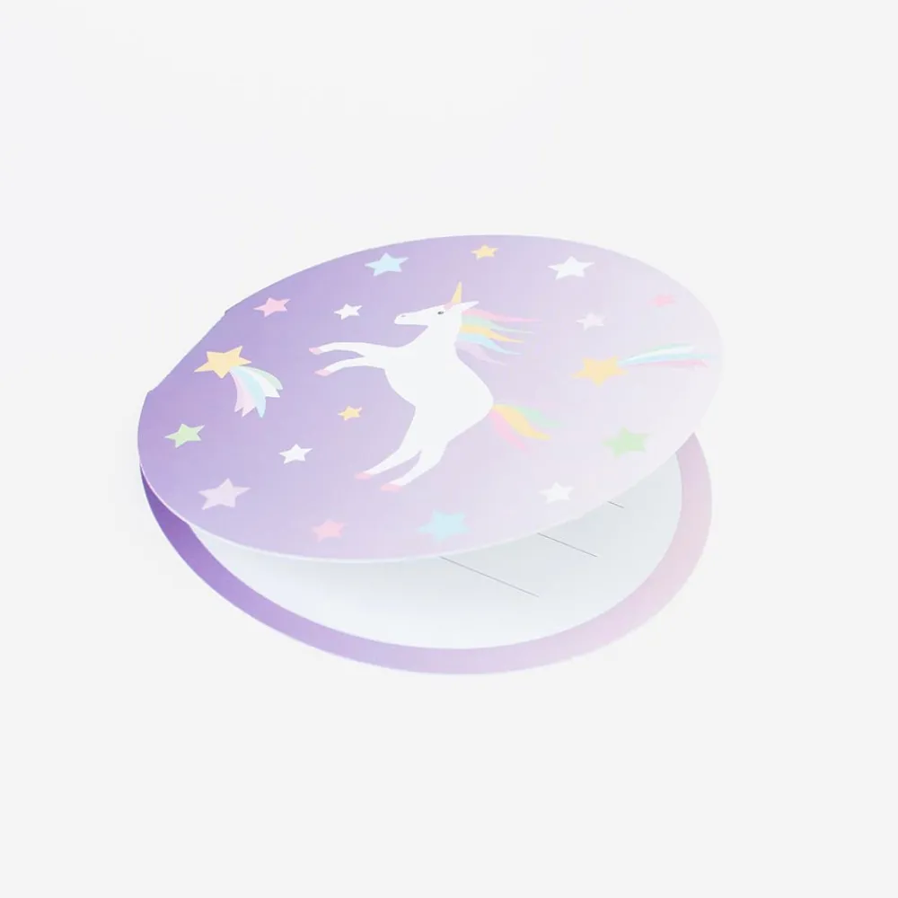 Hot My Little Day Galactic Unicorn Birthday Invitation (8)