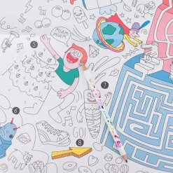 Cheap Omy Games Giant Coloring Poster